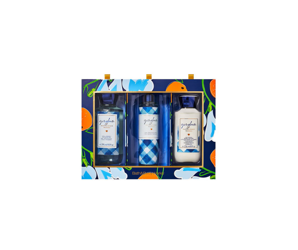 Bath & Body Works Gingham Gift Box Set 225g 295+236ml